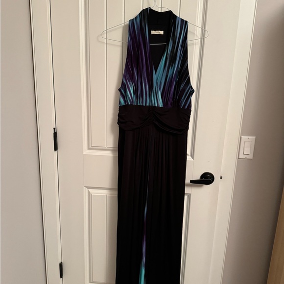 Beautiful sleeveless multi-coloured maxi by Precis. Size Extra Large - Picture 2 of 4